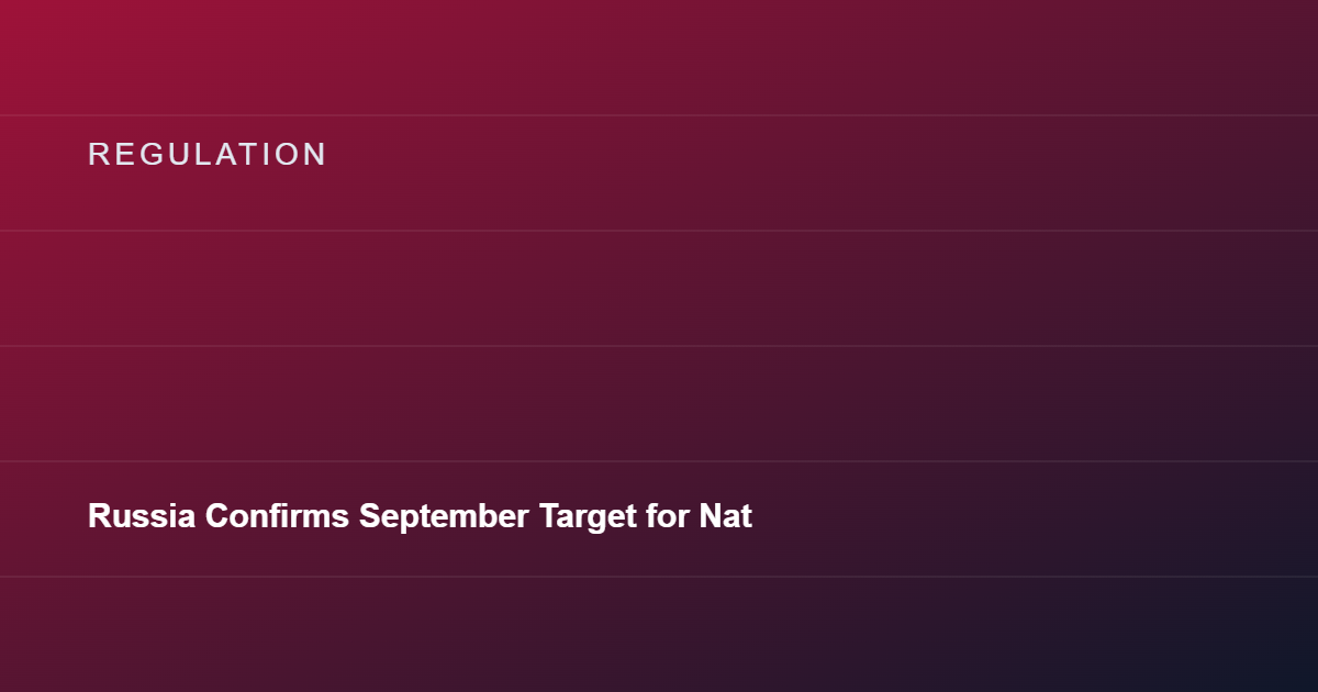 Russia Confirms September Target for Nationwide Digital Ruble Rollout