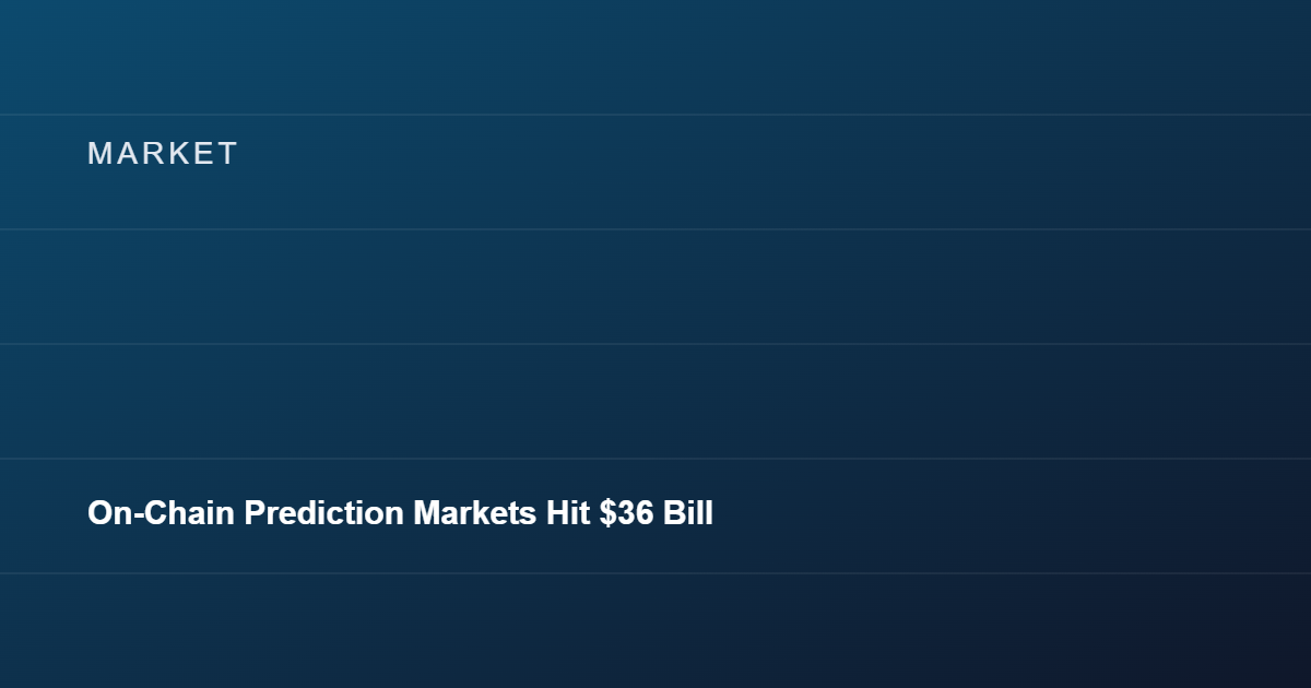 On-Chain Prediction Markets Hit $36 Billion in Q1, Surpass Casino Gambling