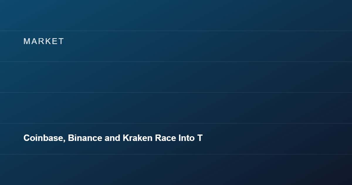Coinbase, Binance and Kraken Race Into Tokenized Stock Trading