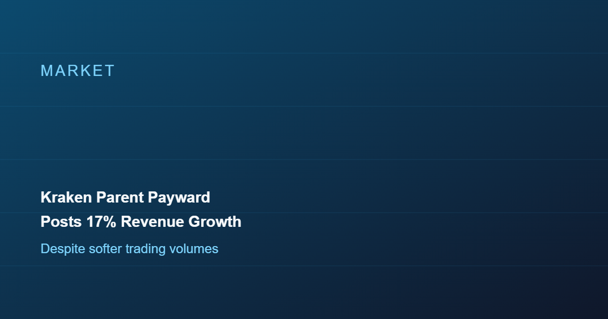 Kraken Parent Payward Posts 17% Revenue Growth Despite Softer Trading Volumes