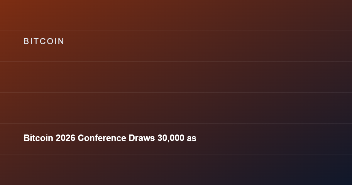 Bitcoin 2026 Conference Draws 30,000 as Bitcoin Art Auction Features 1 BTC Guitar