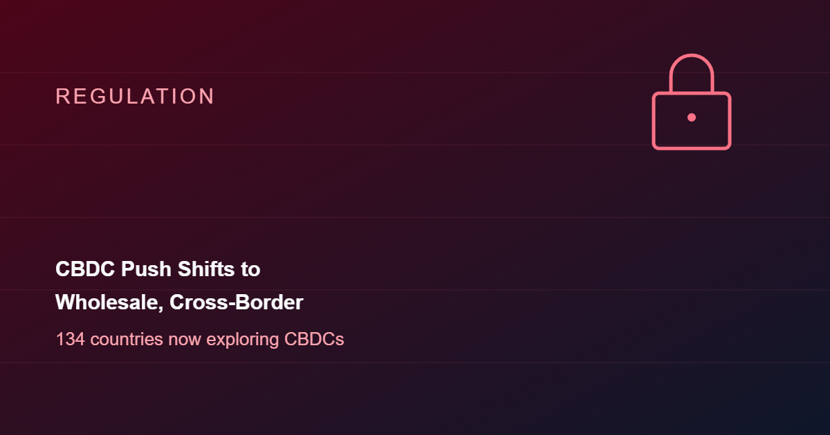 CBDC Push Shifts to Wholesale and Cross-Border as Retail Stalls