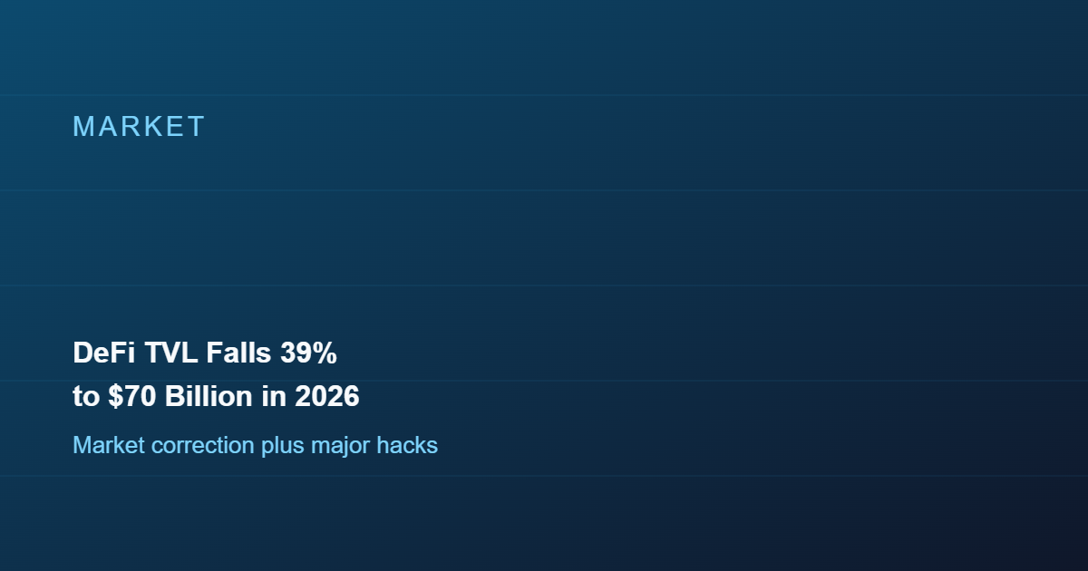 DeFi Total Value Locked Has Fallen 39% This Year to $70 Billion