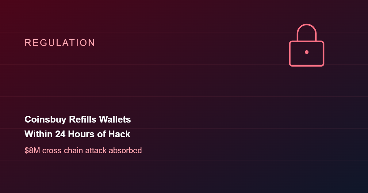 Coinsbuy Refills Drained Wallets Within 24 Hours of $8M Hack