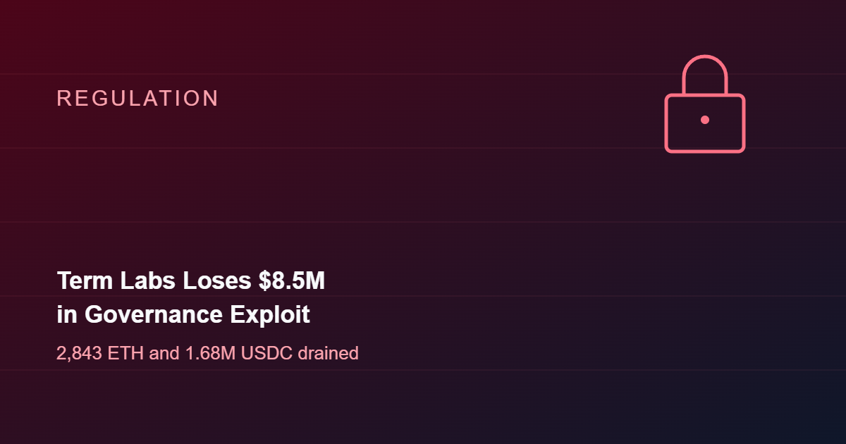 Term Labs Loses $8.5 Million in DeFi Governance Exploit